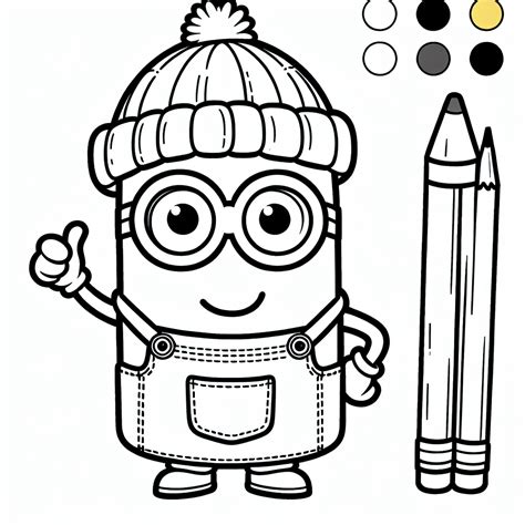 Minion Coloring Pages Custom Paint By Numbers