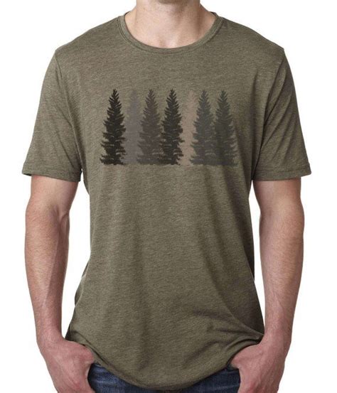 Trees T Shirt Mens T Shirt Nature Shirt Hiking Etsy Nature Shirts