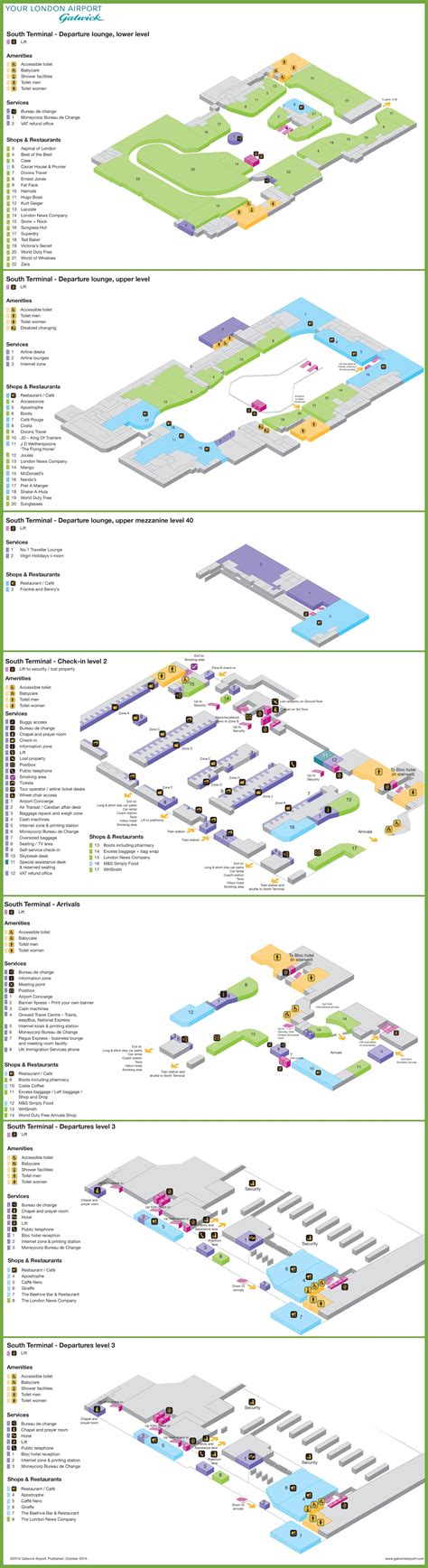 Gatwick south terminal map