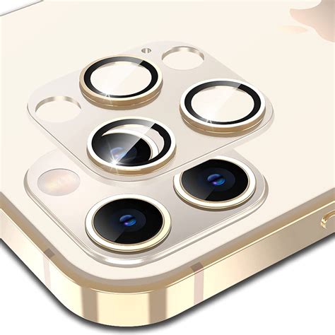 Metal Ring Camera Lens Tempered Glass Protector For Iphone 13 Pro Pro