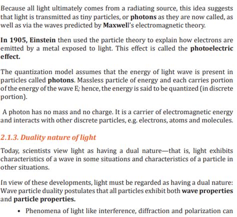 Course Physics Sme Copy Topic Unit Wave And Particle Nature Of Light