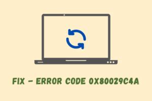 How Do I Fix Error Code X C A On Windows Pc