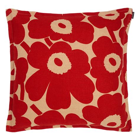 Marimekko Pieni Unikko Cushion Cover X Cm Copper Red