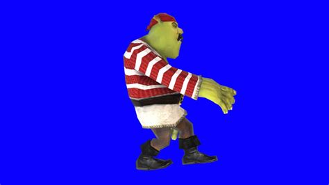 Shrek Pirate Walk Animated Left Chroma YouTube