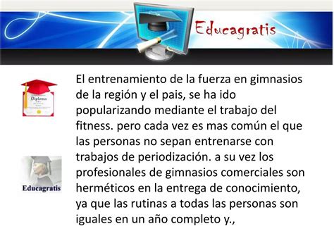 Curso periodización de la fuerza en gimnasios PPT