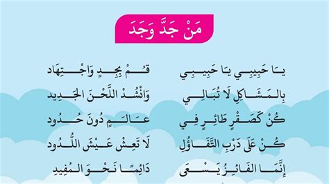 Whoever strives shall succeed من جد وجد Arabic class CBSE 9th