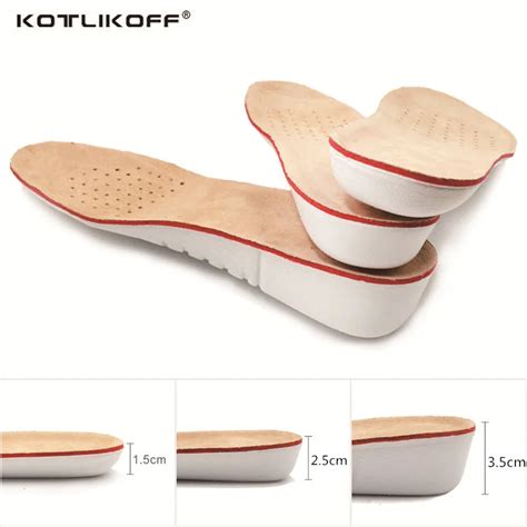 Aliexpress Buy KOTLIKOFF Height Increase Insole EVA Pigskin