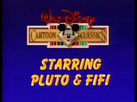 Walt Disney Cartoon Classics Vol 10 Starring Pluto Fifi