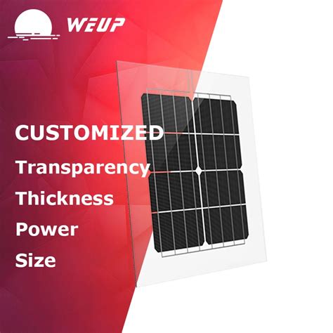 High Quality Bipv Solar Panel Transparent Glass Facade For Building