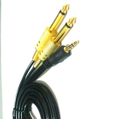 Jual Kabel Audio HP Ke Mixer Jek 3 5 Stereo To Cabang 1 4 TRS Mono 1 5m