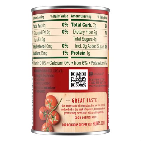 Hunt S Tomato Paste Shop Tomatoes At H E B