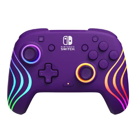 PDP Afterglow Wave Wireless Nintendo Switch Controller Purple Purple