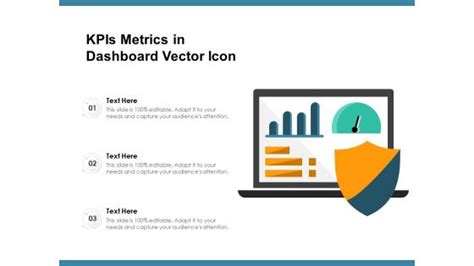 Kpis Metrics In Dashboard Vector Icon Powerpoint Templates Slides And