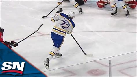 Jeff Skinner Sets Up Tage Thompson Goal With Behind The Back No Look