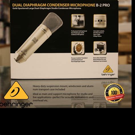 Behringer B2 Pro Gold Sputtered Large Dual Diaphragm Studio Condenser