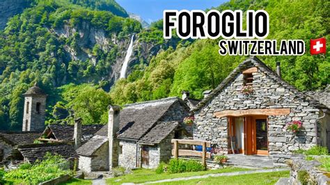 FOROGLIO SWITZERLAND A Breathtaking Ancient Village Of Swiss 4K