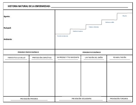 Hne Formato Historia Natural De La Enfermedad Agente Hu Sped