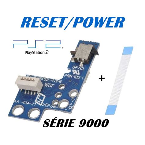 Placa Reset Power Botão Liga Desliga PS2 Slim 900xx Cabo Flat