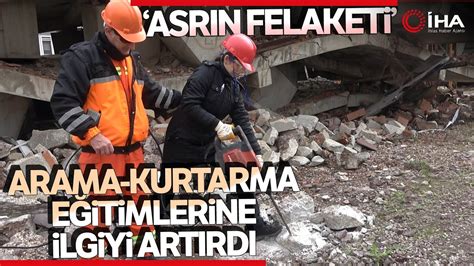 Depremler Arama Kurtarma Eğitimlerine Talebi Artırdı YouTube