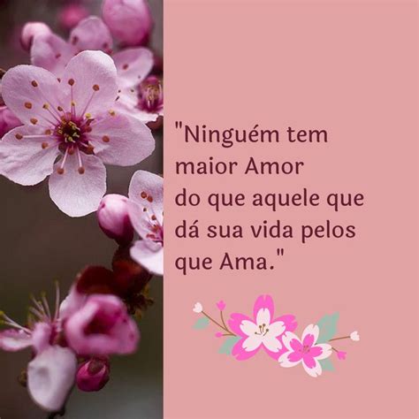 A Pink Flower With The Words Ninguem Tem Major Amor Do Que Aquete Que