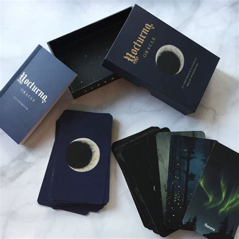 Nocturna Oracle Deck 48 Card Deck With Guidebook Night Moon Dark