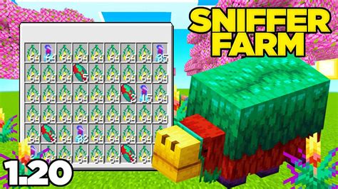 New Minecraft Bedrock 1 20 Sniffer Farm New Mob Farm Youtube