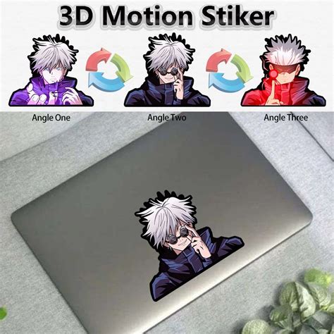 Gojo Satoru D Motion Stickers Anime Jujutsu Kaisen Handsome Waterproof