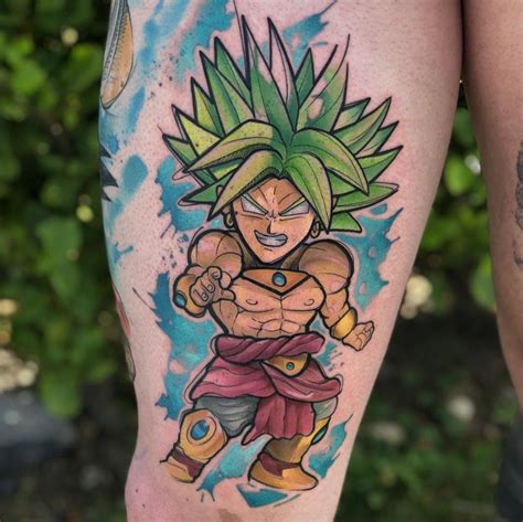 Tatuagem do lendário super saiyajin Broly Confiram mais tatuagens do