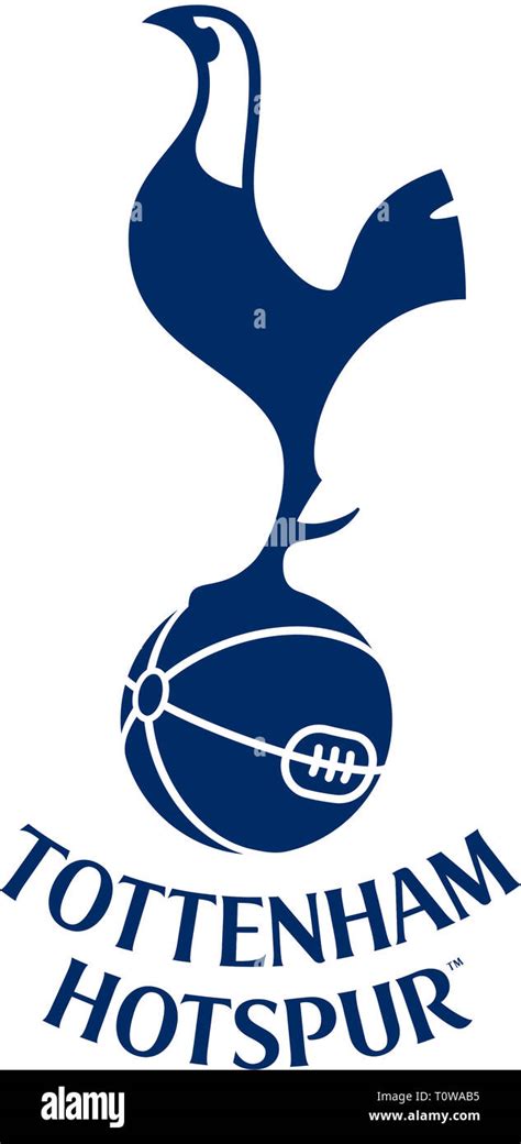 Logo of English football team Tottenham Hotspur - United Kingdom Stock ...