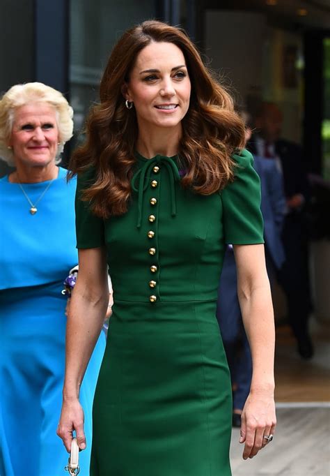 Kate Middleton Green Dress at Wimbledon 2019 | POPSUGAR Fashion Photo 13