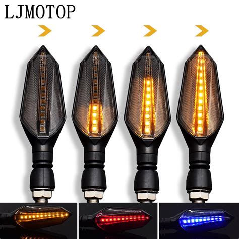 12 LED รถจกรยานยนตเลยวไฟ Moto ไฟทายสญญาณโคมไฟสำหรบฮอนดาสำหรบ