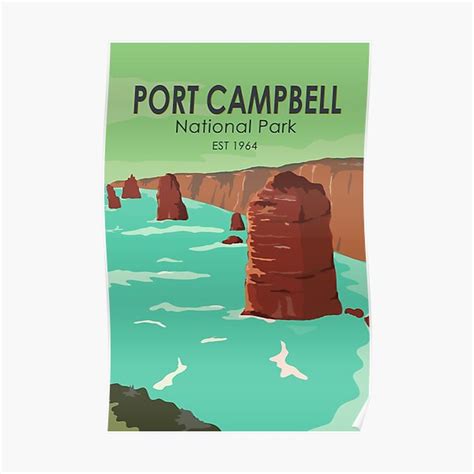 P Ster Parque Nacional Port Campbell Australia Vintage De