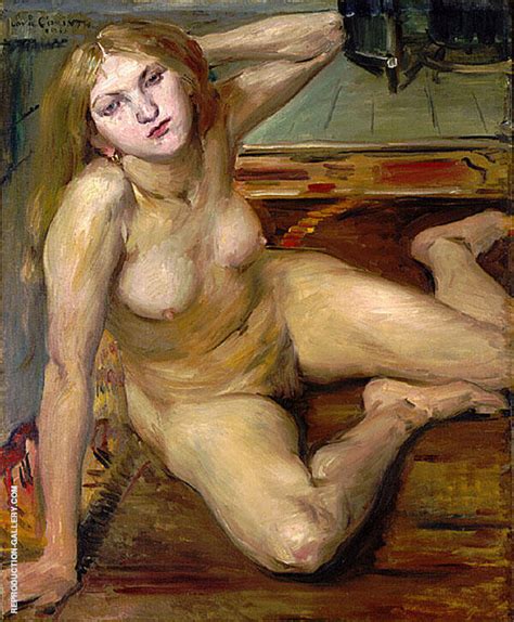 Nude Girl On A Rug By Lovis Corinth Oil Painting Reproduction