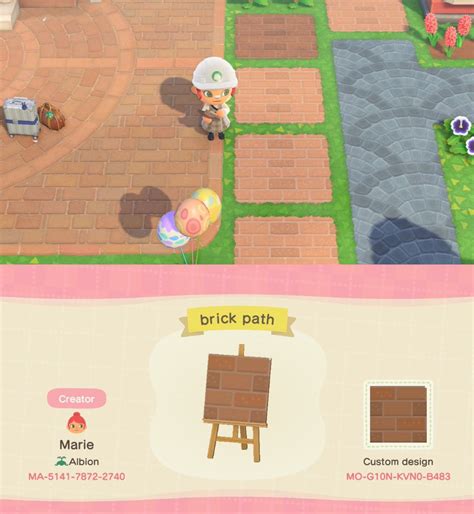 Acnh Brick Path That Matches Resident Services Animal Crossing