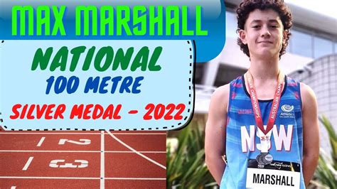 Max Marshall Silver Medalist 2022 Australian Championships Under