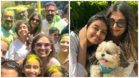 Aishwarya Rai Holds Abhishek Bachchan And Aaradhya Close At Epic Holi