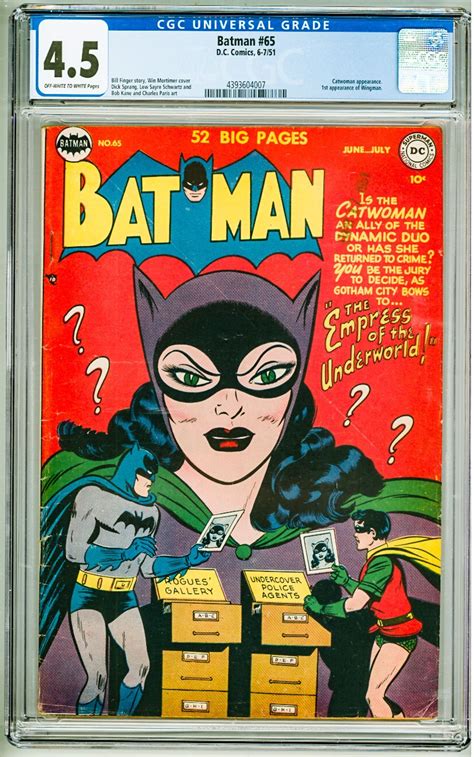 Batman 65 1951 CGC 4 5 OWW Pages Comic Books Golden Age DC