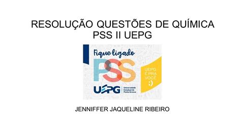 Resolução Questões de Química do PSS II UEPG PARTE 1 YouTube