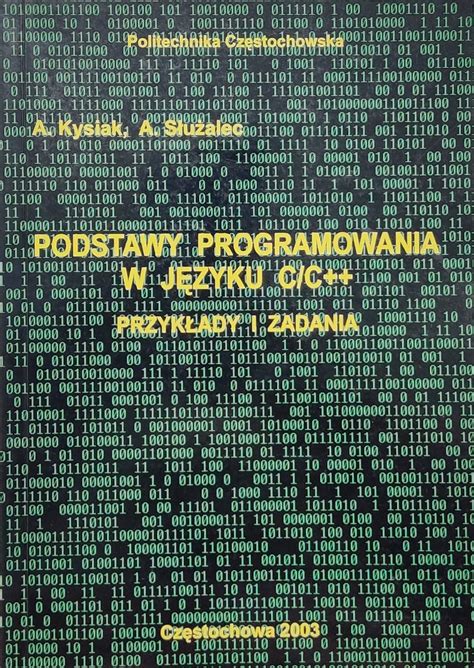 Podstawy Programowania W J Zyku C C Przyk Ady