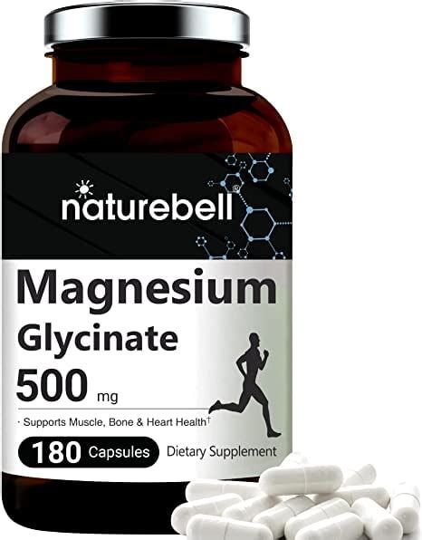 Naturebell Maximum Magnesium Glycinate Mg Capsules Walmart