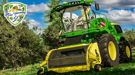 True Farming John Deere H Cksler Im Einsatz Gras Schwad