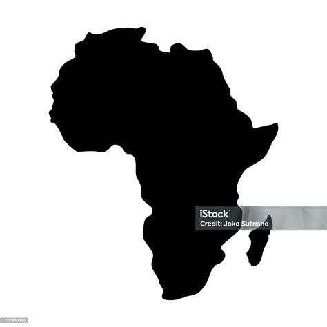 Ilustración De Mapa África Silueta Vector Y Más Vectores Libres De