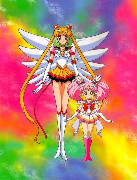 Eternal Sailor Moon And Super Sailor Chibiusa Sailor Moon Usagi