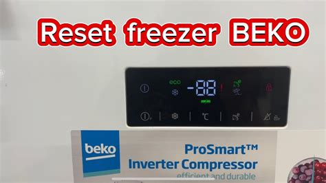 How To Reset Freezer BEKO Clear Error Code YouTube