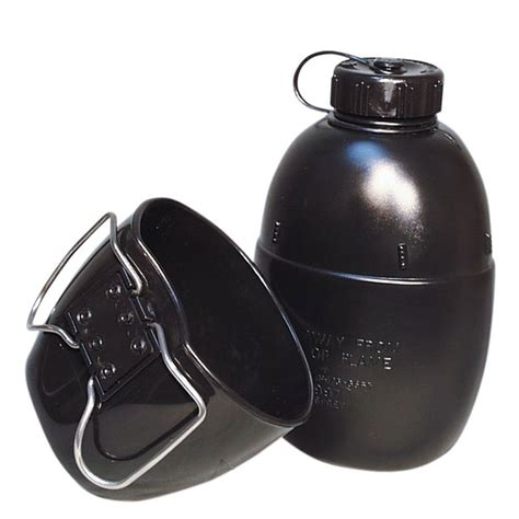 1958 58 Pattern British Army Style 1 Litre Camping Water Bottle