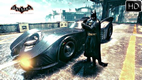 Batman Arkham Knight 1989 Batmobile Free Roam Gameplay Hd Youtube