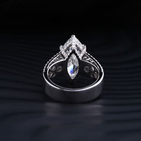 Marquise Cut Solitaire Diamond Ring | Earthly Jewels