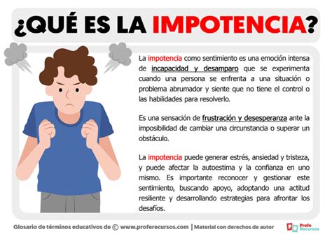 Qué es la Impotencia Emocional