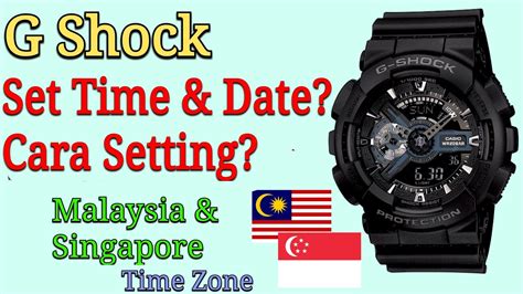 Cara Setting Jam G Shock Gshock Set Time Malaysia Singapore