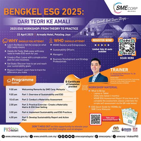 SME Corp. Malaysia - 🌱 Future-proof Your Business at the 2025 ESG